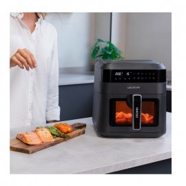 Cecotec Cecofry Experience Window 6000 Φριτέζα Αέρος με Αποσπώμενο Κάδο 6lt Μαύρη