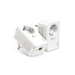 TP-LINK TL-PA7017P KIT v4 Powerline Διπλό για Ενσύρματη Σύνδεση με Passthrough Πρίζα και Θύρα Gigabit Ethernet