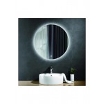Bronze Art Diagonios Standard 60Ν9-60-60 Καθρέπτης Μπάνιου Στρογγυλός Led 60x60cm