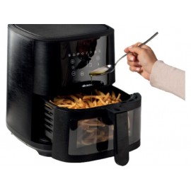 Ariete Air Fryer Glass 8438 Φριτέζα Αέρος με Αποσπώμενο Κάδο 6lt Μαύρη
