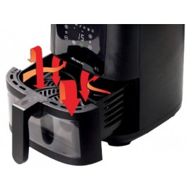 Ariete Air Fryer Glass 8438 Φριτέζα Αέρος με Αποσπώμενο Κάδο 6lt Μαύρη