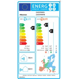 Hisense Easy Smart Κλιματιστικό Inverter 12000 BTU A++/A+ CA35YR4FG/CA35YR4FW 