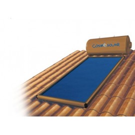 Cosmosolar Ηλιακός 150L INOX (ΜΕΣΑ -ΕΞΩ) ΜΕ 2,3 Συλλέκτη Διπλής Ενέργειας σε Ταράτσα