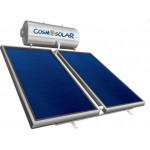 Cosmosolar Ηλιακός 150L INOX (ΜΕΣΑ -ΕΞΩ) ΜΕ 2,3 Συλλέκτη Διπλής Ενέργειας σε Ταράτσα
