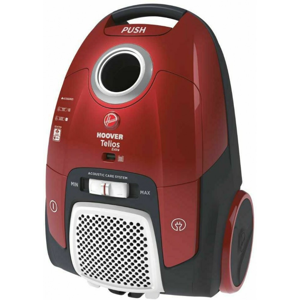 Hoover TX52ALG 011 Ηλεκτρική Σκούπα 550W με Σακούλα 3.5lt Μπορντό