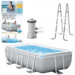 Intex Prism Frame Πισίνα με Μεταλλικό Σκελετό 300x175x80εκ.