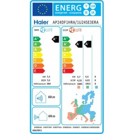 Haier Cabinet AP24DF1HRA/1U24SE3ERA Ντουλάπα κλιματιστικό 24.000btu