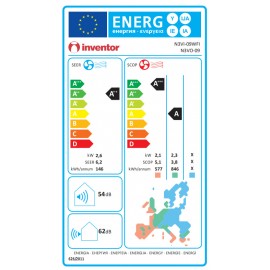 Inventor Neo III Ν3VI-09WFΙ/ Ν3VO-09 Κλιματιστικό Inverter 9000 BTU A++/A+ με Ιονιστή και WiFi