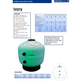 Φίλτρο Πισίνας Astral Ivory Φ750 – 22m3/h