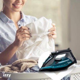 Izzy 8016 Apollon Ceramic Σίδερο Ατμού 2600W με Συνεχόμενη Παροχή 75gr/min και Κεραμική Πλάκα