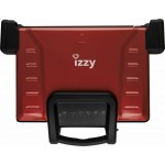 Izzy Family Grill Ceramic Τοστιέρα Γκριλιέρα με Αποσπώμενες Κεραμικές Πλάκες 2100W Κόκκινη