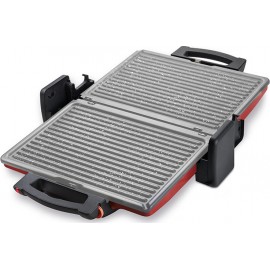 Izzy Family Grill Ceramic Τοστιέρα Γκριλιέρα με Αποσπώμενες Κεραμικές Πλάκες 2100W Κόκκινη