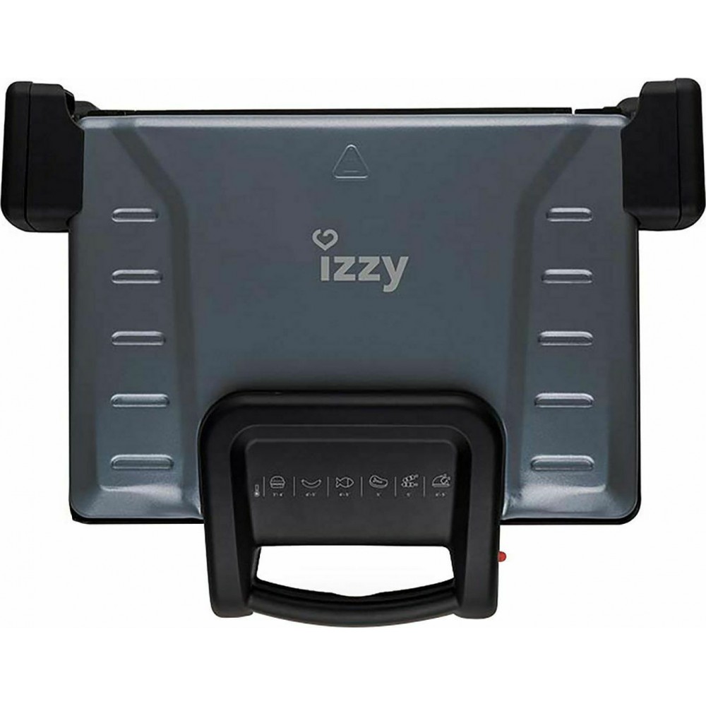 Izzy Greek Grill Τοστιέρα Γκριλιέρα με Αποσπώμενες Πλάκες 2100W Γκρι