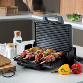 Izzy Greek Grill Τοστιέρα Γκριλιέρα με Αποσπώμενες Πλάκες 2100W Γκρι