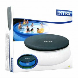 Intex Αντηλιακό Στρογγυλό Προστατευτικό Κάλυμμα Πισίνας Easy Set Διαμέτρου 365εκ.