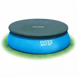 Intex Αντηλιακό Στρογγυλό Προστατευτικό Κάλυμμα Πισίνας Easy Set Διαμέτρου 365εκ.
