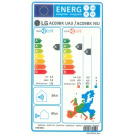 LG  Mirror ArtCool AC09BK UA3/AC09BK NSJ Κλιματιστικό Inverter 9000 BTU A++/A++ με Ιονιστή και WiFi