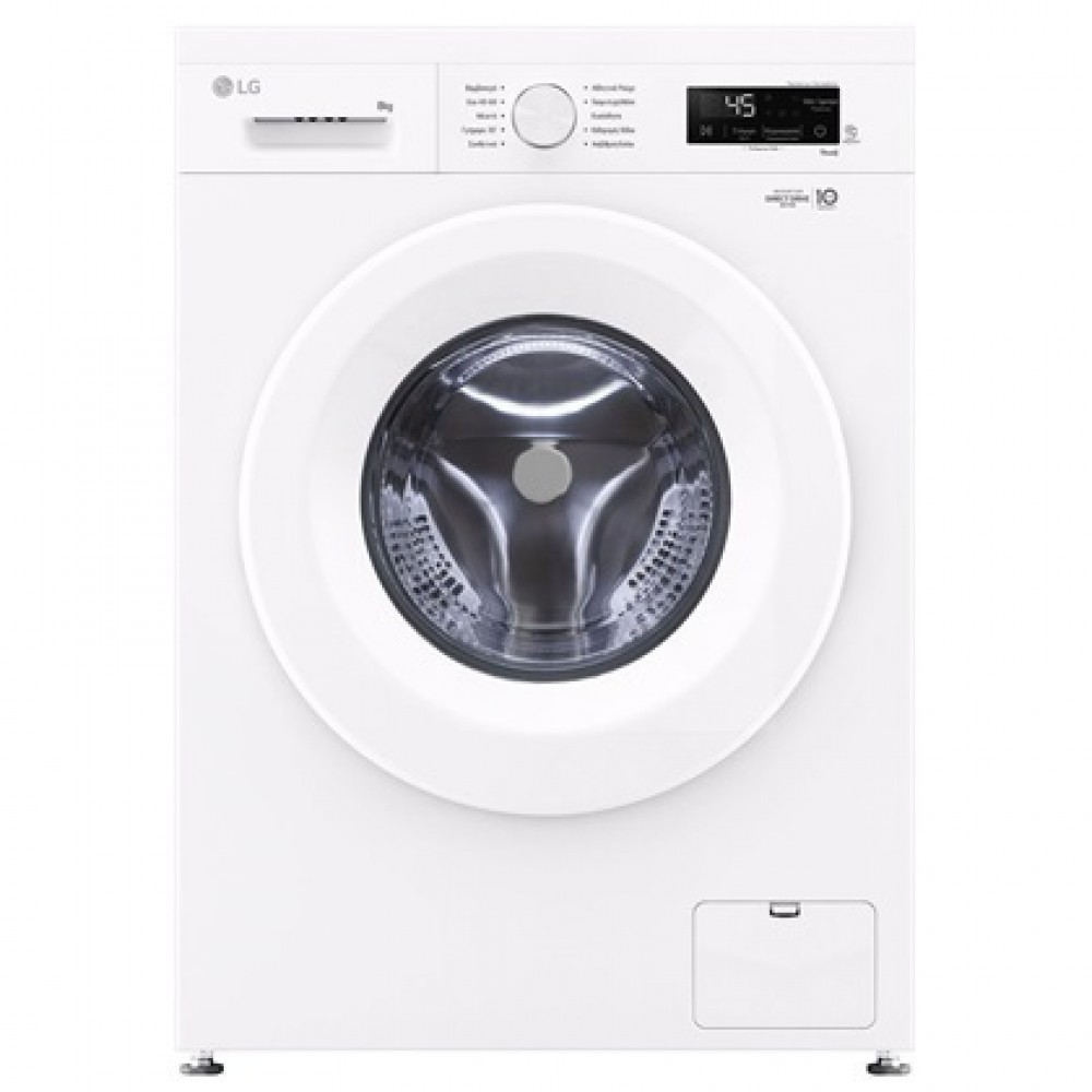 LG Πλυντήριο Ρούχων 8kg με Τεχνολογία Ατμού 1400 Στροφών F4X1008NWH