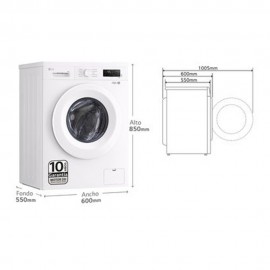 LG Πλυντήριο Ρούχων 8kg με Τεχνολογία Ατμού 1400 Στροφών F4X1008NWH