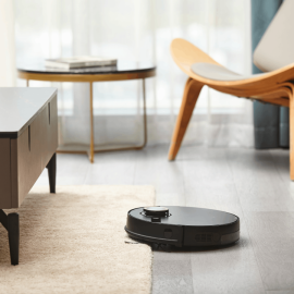 Midea M7 Pro Σκούπα Ρομπότ για Σκούπισμα & Σφουγγάρισμα με Χαρτογράφηση και Wi-Fi Μαύρη