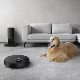 Midea S8+ Σκούπα Ρομπότ για Σκούπισμα & Σφουγγάρισμα με Χαρτογράφηση και Wi-Fi Μαύρη