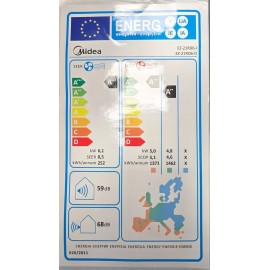 Midea Solstice EZB-21RD6-I Κλιματιστικό Inverter 21000 BTU A+++/A++ με Τεχνητή Νοημοσύνη Black