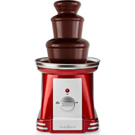 Nedis Συντριβάνι Σοκολάτας με 3 Επίπεδα 500gr Κόκκινο