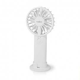 Nedis Handheld Mini Fan Ανεμιστηράκι Χειρός Μπαταρίας Λευκό