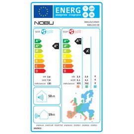 Inventor Nobu NBKU3VI-09WFI/ NBKU3VO-09 Κλιματιστικό 9000 BTU A++/A+ με Ιονιστή και WiFi