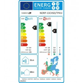 Nordstar TN +Plus+ NORP-13CHSD/TP41I Κλιματιστικό Inverter 12000 BTU A++/A+ με WiFi