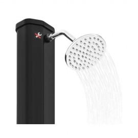 Ίσιο Ηλιακό ντους PVC Μαύρο 40lt