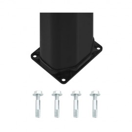 Ίσιο Ηλιακό ντους PVC Μαύρο 40lt