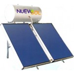Nuevosol Ηλιακός Θερμοσίφωνας 200lt/3m² Glass Διπλής Ενέργειας με Επιλεκτικό Συλλέκτη