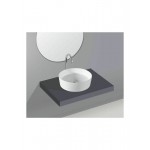 Papakos Goldy Επικαθήμενος Νιπτήρας Πορσελάνης 40x40cm Λευκός