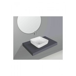 Papakos Lexo Επικαθήμενος Νιπτήρας Πορσελάνης 38x38cm Λευκός