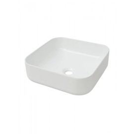 Papakos Lexo Επικαθήμενος Νιπτήρας Πορσελάνης 38x38cm Λευκός