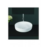 Papakos Slapton Επικαθήμενος Νιπτήρας Πορσελάνης 42x42cm Λευκός