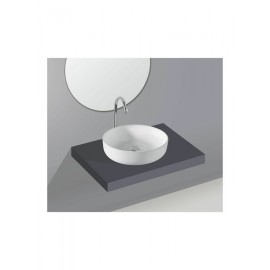 Papakos Slapton Επικαθήμενος Νιπτήρας Πορσελάνης 42x42cm Λευκός