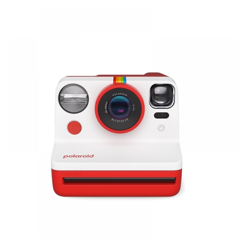 Polaroid Instant Φωτογραφική Μηχανή Now Gen 2 White/Red