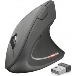 Trust Ποντίκι Ασύρματο Εργονομικό Verto Ergonomic Wireless Mouse Black
