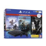 Sony PlayStation 4 Slim Black 1TB & Horizon Zero Dawn :Complete Edition (Hits) & God of War (Hits) & The Last of Us: Remastered (Hits)