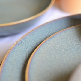 Σετ 20 Τμχ Φαγητού Πορσελάνη Cryspo Trio Azure