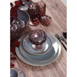 Σετ 20 Τμχ Φαγητού Πορσελάνη Cryspo Trio Azure