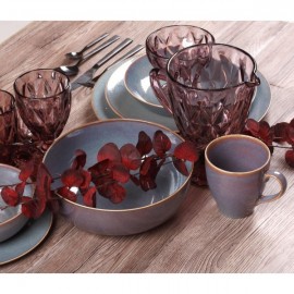 Σετ 20 Τμχ Φαγητού Πορσελάνη Cryspo Trio Azure