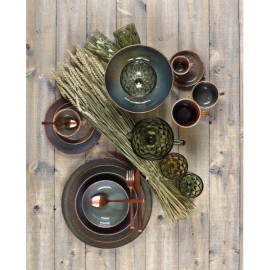 Σετ 20 Τμχ Φαγητού Πορσελάνη Cryspo Trio Emerald