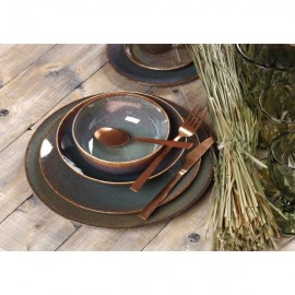 Σετ 20 Τμχ Φαγητού Πορσελάνη Cryspo Trio Emerald