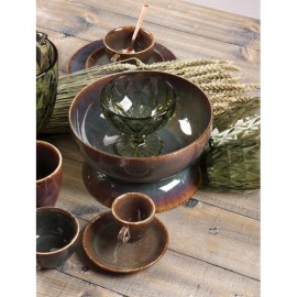 Σετ 20 Τμχ Φαγητού Πορσελάνη Cryspo Trio Emerald