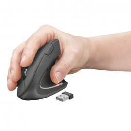 Trust Ποντίκι Ασύρματο Εργονομικό Verto Ergonomic Wireless Mouse Black