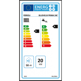 Λέβητας Αερίου Ferroli BlueHelix Prima 24c