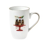 Cryspo Trio Christmas Magic Cake Χριστουγεννιάτικη Κούπα Πορσελάνινη Λευκή